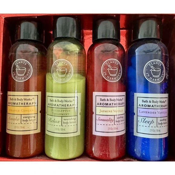 Bath and Body Works  Variety Aromatherapy Lotion 2 fl oz 4 piece Gift Set - Picture 2 of 5